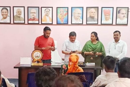 चित्रकोट विधायक श्री विनायक गोयल ने स्व-गणना कार्य को किया पूर्ण