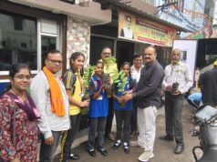 वार्ड क्रमांक 15 गुढियारी में पौधा वितरण कर दिया पर्यावरण संरक्षण का संदेश