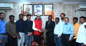 राज्यपाल श्री डेका से चेन्नई के पत्रकारों ने सौजन्य भेंट की