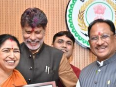 मुख्यमंत्री विष्णु देव साय से नवनिर्वाचित राज्यसभा सदस्य श्रीमती लक्ष्मी वर्मा ने की सौजन्य मुलाकात