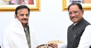 मुख्यमंत्री से मध्यप्रदेश के उपमुख्यमंत्री श्री राजेंद्र शुक्ल ने की सौजन्य मुलाकात