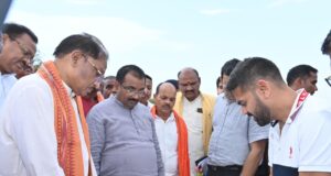 निर्माणाधीन नालंदा परिसर का मुख्यमंत्री श्री साय ने किया निरीक्षण: गुणवत्तापूर्ण एवं समय-सीमा में कार्य पूर्ण करने के दिए निर्देश