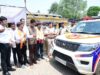 वित्त मंत्री श्री ओपी चौधरी ने रायगढ़ को मिली 16 अत्याधुनिक डायल-112 ईआरवी वाहनों को दिखाई हरी झंडी
