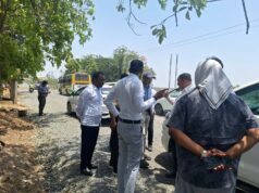 लोक निर्माण विभाग के सचिव ने सड़कों का काम देखा