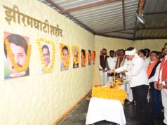 झीरम पहुंच उप मुख्यमंत्री श्री विजय शर्मा ने शहीदों को दी श्रद्धांजलि